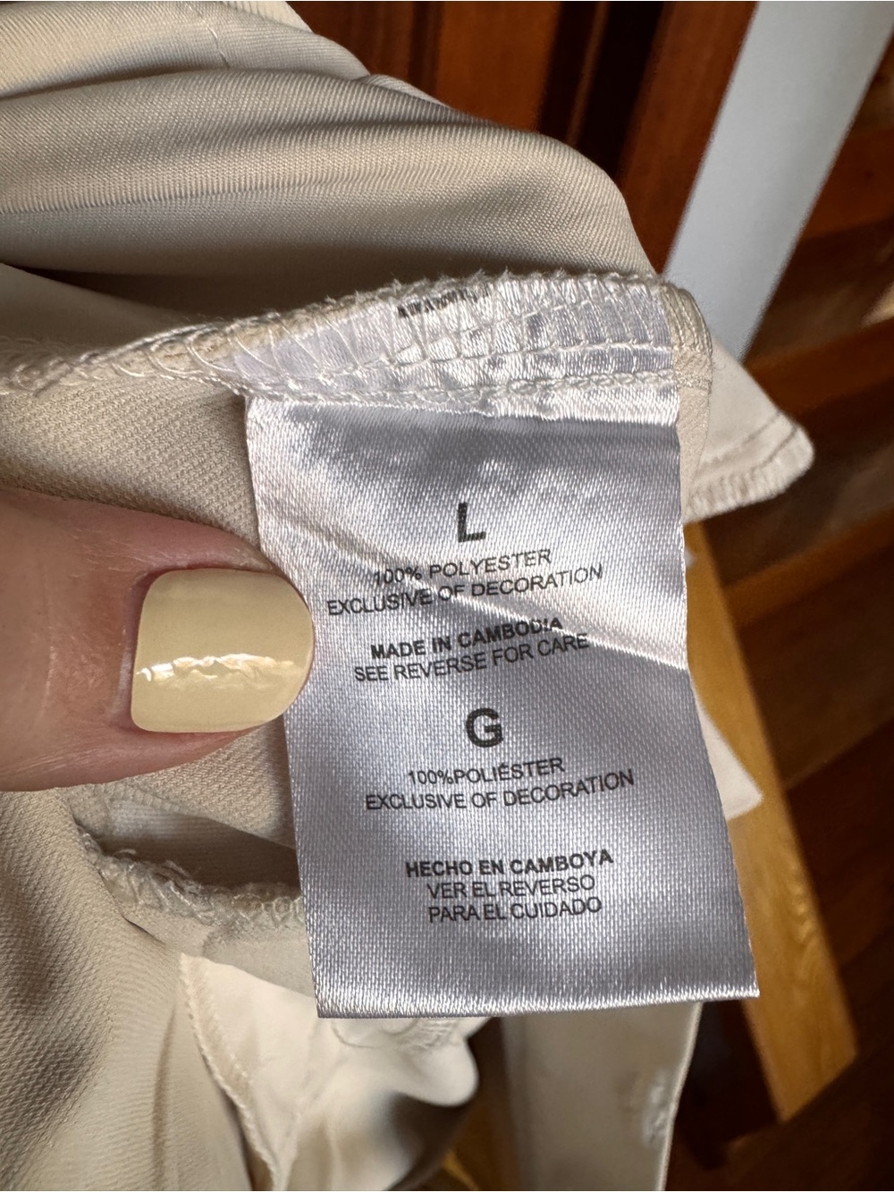 66. French Connection High-Waist Wide-Leg Trousers in Cream - Picture 12 of 13